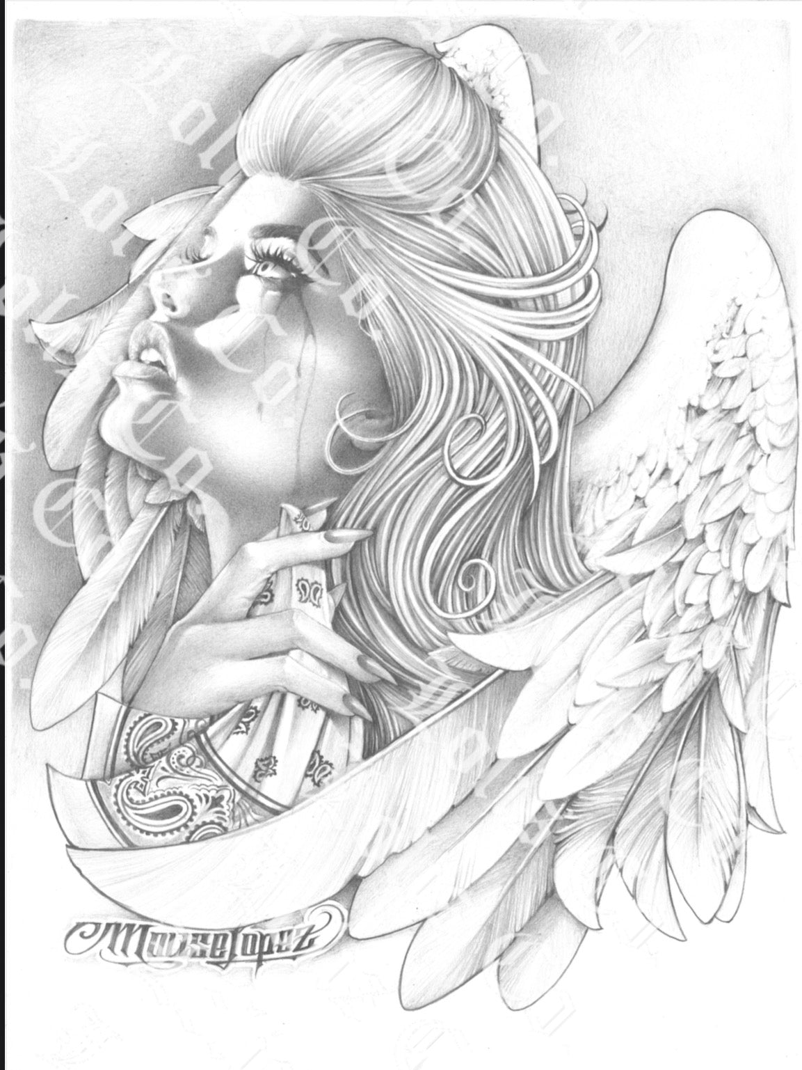 Pano Tears Art Print By Mouse Lopez