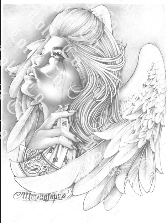 Pano Tears Art Print By Mouse Lopez