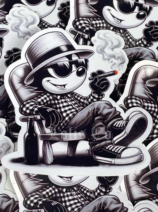 Felix w/ Cigar Sticker 3 x 3