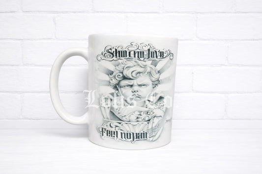 Show No Love, Feel No Pain Cherub- Mouse Lopez Collection 11 oz Coffee Cup